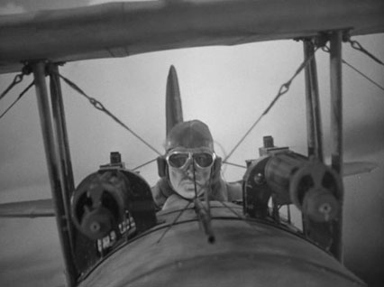 Douglas Fairbanks Jr. guns 'em down in the final sequence of "The Dawn Patrol"