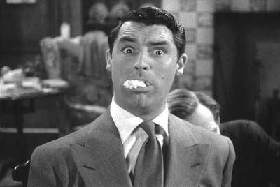 Cary Grant as Mortimer Brewster in "Arsenic and Old Lace"