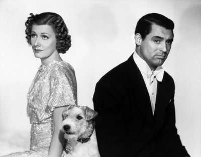Irene Dunn and Cary Grant as the (un)happy couple in "The Awful Truth"