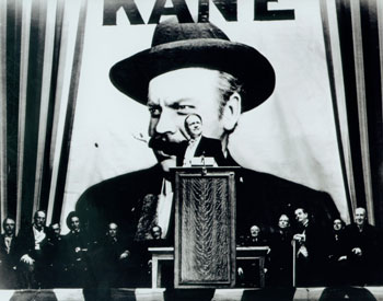 Orson Welles in "Citizen Kane"