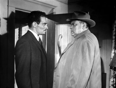 Charlton Heston squares off against Orson Welles in "Touch of Evil"