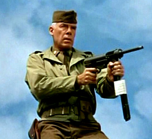 Lee Marvin activates the "extra ammo" cheat code in "The Dirty Dozen.