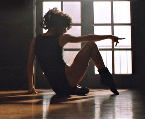 Jennifer Beals strikes a pose in "Flashdance"