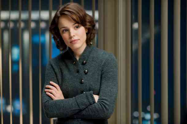 Either this is Rachel's "serious face" or Russell and Ben are still debating Gladiator vs. Daredevil.